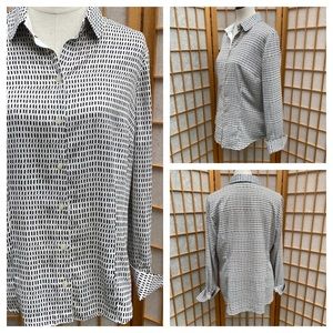 Ann Taylor Career/Dress Print Top SZ 14